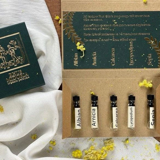 5 Echantillons de parfum bio pour femme - Floraux et Fruités - Rhus Midoria - 3