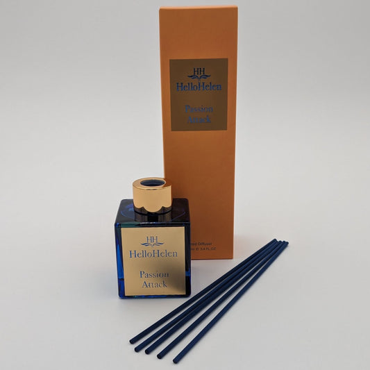 Passion Attack - HelloHelen - Diffuseur de parfum 100ml - batonnets